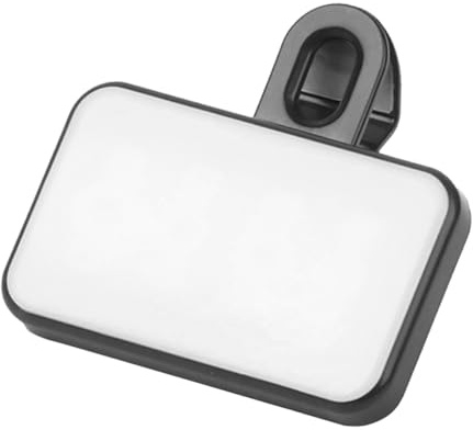 FUNNETOYU Lampe LED pour avec Luminosité Lumière Clip pour Conférence et Selfie Pratique pour Ordinateur et Smartphone