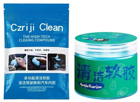 Furtryvl Car Cleaning Gel Car Accessories Interior,Dust Soft Gel Deformable Reusable Sticky Tool Supplies Accessories Wipes for Vehicle Dashboard Vent Keyboard Gadgets