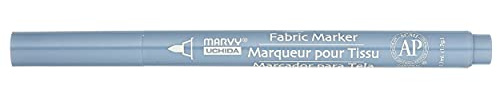 Uchida 522-C-37 Marvy Fine Point Fabric Marker, Cool Light Grey