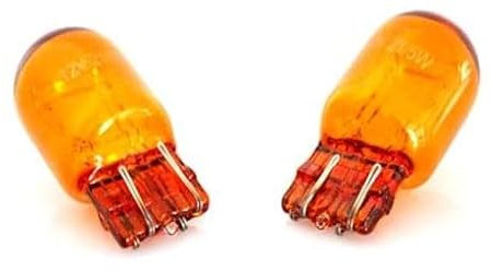 2 x T20 W21/5W 7443 Bright Amber/Orange/Yellow Left Right Turn Signal Indicator Car Bulbs 12V