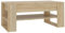 vidaXL Coffee Table with Storage Shelf made of Engineered Wood in Sonoma Oak Color, Rectangular Design for Living Room, Easy Assembly