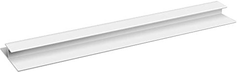 NRG 10mm Joining Bar H Trim Strip 2.6m White for Plastic Bathroom Panels Ceiling Cladding Bathroom PVC Panel