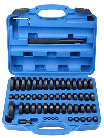 BOOMSTART 52 TLG Radlager Montagescheiben, Radlager Radialdichtringen Buchsen Simmerring Schalen Montage Demontage Werkzeug Satz, Lagerpresse Abzieher Werkzeug, 18–65 mm