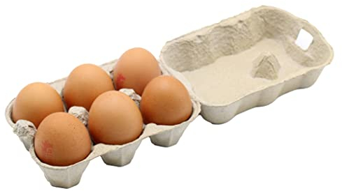 Gardening Naturally Egg Boxes Half Dozen, Recyclable and Biodegradable Pack of 100