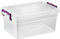 Plastic Storage Box Boxes Lid Handles Food Container Home Kitchen Office Box UK (20L)