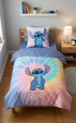 Stitch Tie-Dye Funda Nórdica Cama 90 140x200 + Funda Almohada 65x65 Pastel