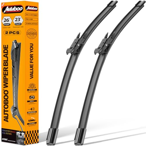 AUTOBOO 26+23 Windshield Wiper Blade for Toyota Tundra 2007-2021 Sequoia 2008-2020 2021 2022-Original Replacement Factory Quality