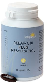 Wellpursan Omega Q10 Plus - 90 Kapseln premium Omega-3 Fettsäuren Kapseln mit 2100mg Fischöl pro Tagesdosis (davon 378mg EPA & 252mg DHA), zusätzlich angereichert mit Vitaminen