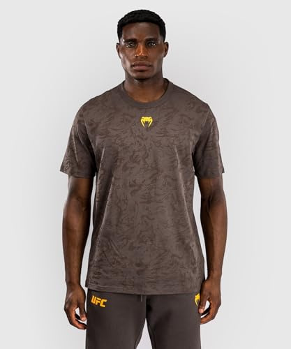 Venum UFC Fusion Fight Week T-Shirt à Manches Courtes pour Hommes - Marron Terrestre - M