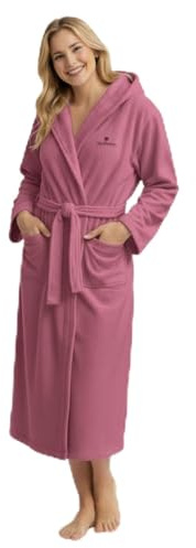 Intimitaly Renato Balestra - Accappatoio in Microfibra Uomo e Donna - Unisex con Cappuccio, Tasche e Cintura, Leggero e Morbido, per Viaggio, Piscina, Palestra
