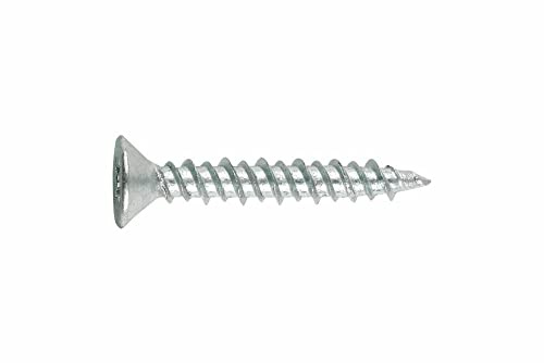 Index P103938Z - 3,9 x 38 zinkpläterad pvc snickare skruv