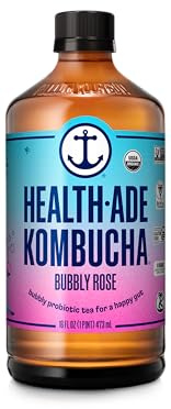 Health Ade, Kombucha Bubbly Rose Organic, 16 Ounce