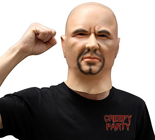 CreepyParty Festa in Costume di Halloween Maschera in Lattice Testa Umana Maschera di Carnevale