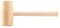 Marteau en bois avec tête ronde 70 mm