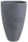 JP Rillentopf Pflanzkübel 60 cm hoch rund aus Kunststoff grau