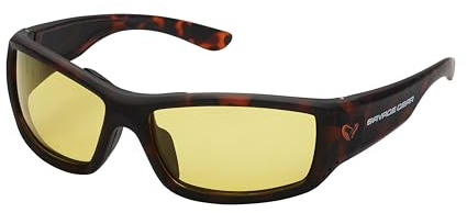 Savage Gear Savage2 Lunettes de soleil flottantes polarisées - Verres UV400 TAC pour la pêche, le bateau, le kayak et les sports de plein air, antireflet, antibuée, jaune F