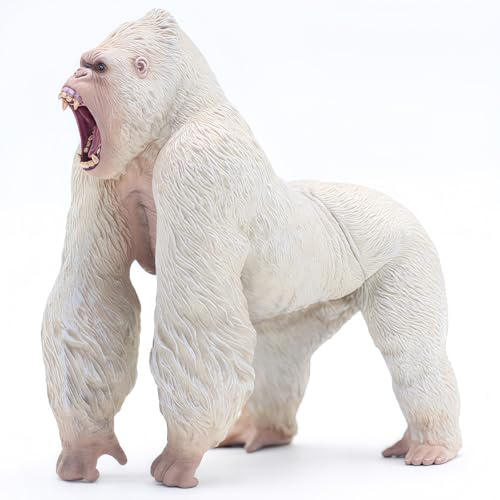 Higherbros Gorilla Toys Action Figure Rampage Gorilla Fight Mode Gorilla Ape Solid Wild Animal Figurines for Role Playing Story Telling Toy Christmas Gifts