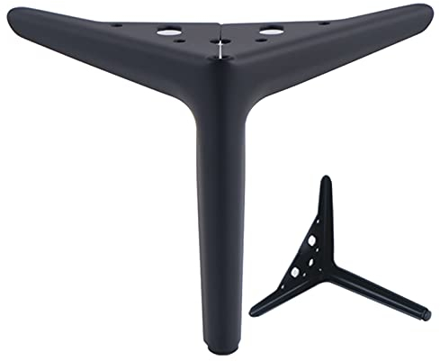 LOVEM Möbelfüße Metall, Dreieck Schrankfüße Schwere Sofa Füße TV Bank Sideboard Couchtischbeine Tischfüße DIY Metall Möbelbeine Mit Schrauben, 4 Stück (25cm, Schwarz)