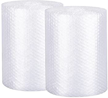 packbabol Bubble Cushioning Wrap Rolls 2-Pack, 12 Inch x 72 Feet 3/16 Air Bubble, Bubble Moving Wrap for Packing, Moving Supplies, Small business