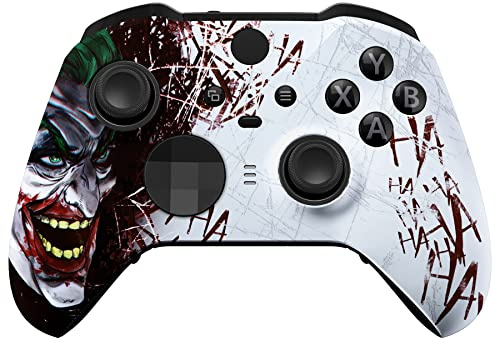 eXtremeRate Cover Custodia Frontale per Xbox Elite Series 2 Controller Model 1797,Scocca Case Ricambio per Xbox Elite Series 2 Wireless Controller Core&2 Anelli-Hahaha