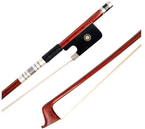 Hybrid Pernambuco Bow Carbon Fiber Core Ebony Frog Natural Horsehair For Violin/Viola/Cello/Double Bass(VIOLA Bow)