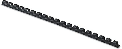 Fellowes Plastic Binding Combs, Round Back, 5/16 Inches, 40 Sheets, Black, 100-Pack (52507)