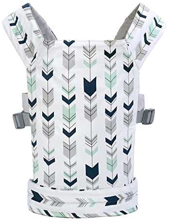 Miracle Baby Portador de muñecas para niños, Transporte Delantero y Trasero con Correas Ajustables para niñas, Accesorios de muñeca para Transportar Juguetes de Peluche para niños, 100% algodón