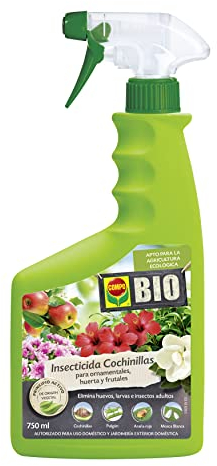 COMPO BIO Insecticida Cochinillas, Para plantas ornamentales, huerta y frutales, Apto para agricultura ecológica, Pulverizador, 750 ml, El embalaje puede variar