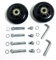 LOTOWELZON 1Paar Ersatz Rollen 60mm Dicke 18mm mit 8mm für Koffer Gummi Rollen Rder Ersatz Wheels Rad für Trolley Samsonite Rollen (OD60*W18mm/2.36x0.7)