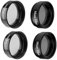 Starboosa Juego de filtros oculares de telescopio de 1.25 pulgadas, experiencia de observación de estrellas mejorada con filtros polarizadores y lunares, marcos de aluminio, juego de 4 filtros