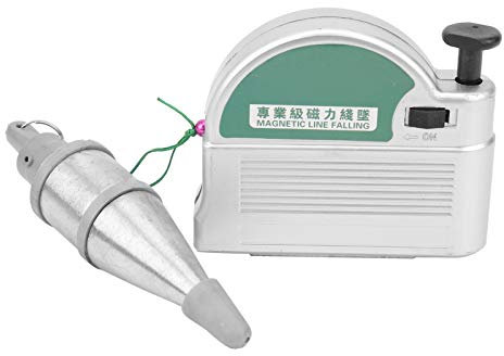 Fil à plomb, outil de mesure vertical en acier allié de 6 mètres avec boîte de cordon à recul magnétique pour le travail du bois et la construction