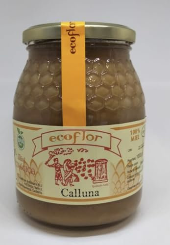 Miel de Calluna. Miel pura de Abeja Española, 100% Natural. Miel de sabor y textura únicos. Miel artesana de cosecha propia en zona de Cantabria, España. Miel de abeja pura. Gourmet.