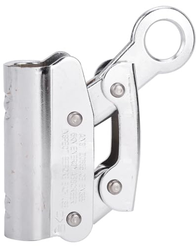 WFNIHONHON repklämma i legerat stål med hög hållfasthet, för säkerhetsklättringsutrustning, med omvända grepptänder, 20 mm hål för huvudlås, lätt design för enkel transport, för