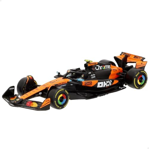 Bburago - McLaren F1 MCL39 2025#4 Norris, 1:43 Scale Diecast Car with Authentic Details, F1 McLaren Replica, Papaya/Black Livery, Officially Licensed, Recommended Age 3+ Years