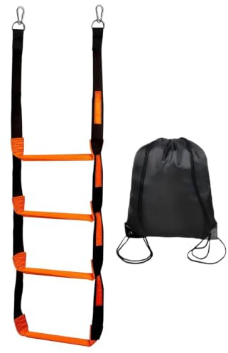 Strickleiter für Dock – Kletterleitern mit Aufbewahrungstasche | Leiter mit 4 Stufen, 272 kg, für Pontó-Boot für Wasseraktivitäten wie Yacht, Kajak, Kanu, Schwimmen und Reem