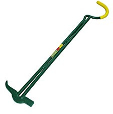 LEBORGNE - Marteau d'Égoutier - Outils d'Égoutier - Manipulation Plaques d'Égout - Manche Acier avec Gaine Caoutchouc - Côté Bec et Marteau - Ergonomique et Résistant