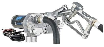 GPI - M-150 Series Fuel Transfer Pump, Manual Shut-Off Unleaded Nozzle, 15 GPM, 12 Volt (110000-107)