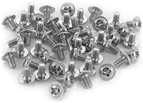 Poppstar Festplattenschrauben für 2,5 Zoll Festplatten, M3x5mm, silber, 50er PC Schrauben Set zur Befestigung von Festplatten