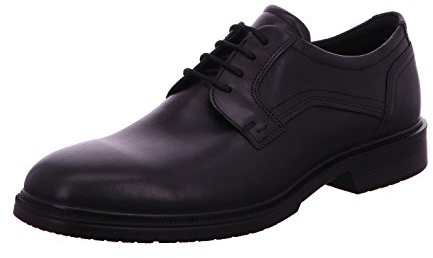 ECCO Lisbon Plain Toe Tie, Scarpe Stringate Derby, Uomo, Nero, 40 EU