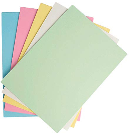 House of Card & papier A2 220 g/m² Pastel coloré carte – Assortis (lot de 50 feuilles)