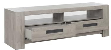 TV Board Bosy 182cm - Eiche hell grau