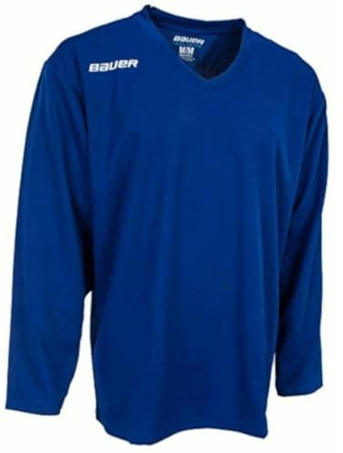 Bauer Hockey sobre Hielo S17 Flex Práctica Entrenamiento Camisa Jersey Senior - Azul, M