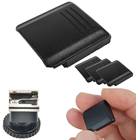 Blitzschuhabdeckung für Kamera, 3 Stück, in Schwarz, aus Hartplastik, kompatibel mit Sony FA-SHC1AM/S und Minolta Maxxum Kameras, Blitzschuhe, Hot Shoe Cover, Abdeckung Blitzschuh, Schutz Blitzschuh