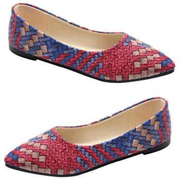 Holibanna Zapatos de Ballet de Mujer Zapatos Planos con Punta Puntiaguda Zapatos de Vestir Informales para Todas Las Estaciones