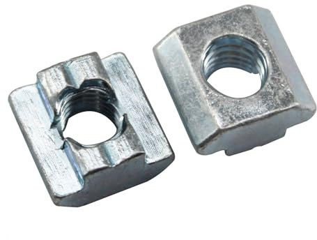 (20 piezas) 4040 M6 Tuercas T deslizantes de acero al carbono rosca métrica cabeza martillo ranura T tuerca para perfiles de extrusión de aluminio
