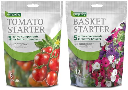 6 Tomato Starter Biscuits & Basket Starter Biscuits - Empathy - Contain 5 Active Components For Better Baskets And Containers - Dual Purpose - Comprehensive Nutrition