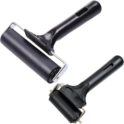 Brayer Roller | Gummi-Brayer-Walzen | Druck-Tintenwalzen | Farb- und Tintenroller | Pinsel-Tintenapplikator | Brayer-Walzen Tintenroller-Werkzeug für Druckherstellung, Basteln, Drucken, Färben und