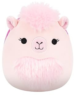 Squishmallows Original 5in Carlee The Light Pink Camel with Fuzzy Belly – Official Jazwares Plush (Little)