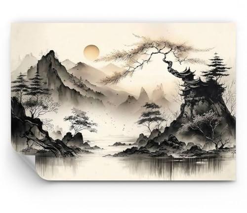 ARTTOR Papel pintado de papel no tejido Standard - Asia Japón Vista - 200x140 cm - Fotomurales XXL Moderna Decorativos Murales Papel tapiz fotográfico Dormitorio Para la sala - WF1AA200x140-5777