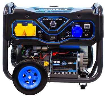 Equip2clean Gorilla Power 8300W Dual-Fuel Generator with Electric Start | Petrol/Propane, Recoil & Remote Start, 8000W Running Power | Portable Generator for Home, Commercial & Emergency Use